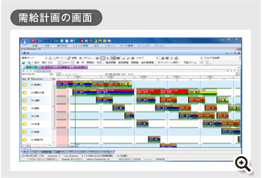 需給計画の画面