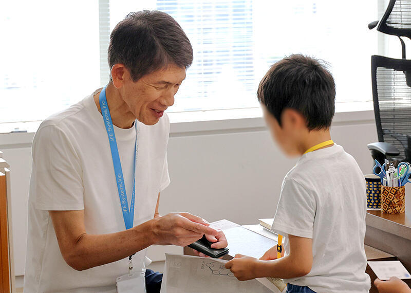 大木社長と名刺交換