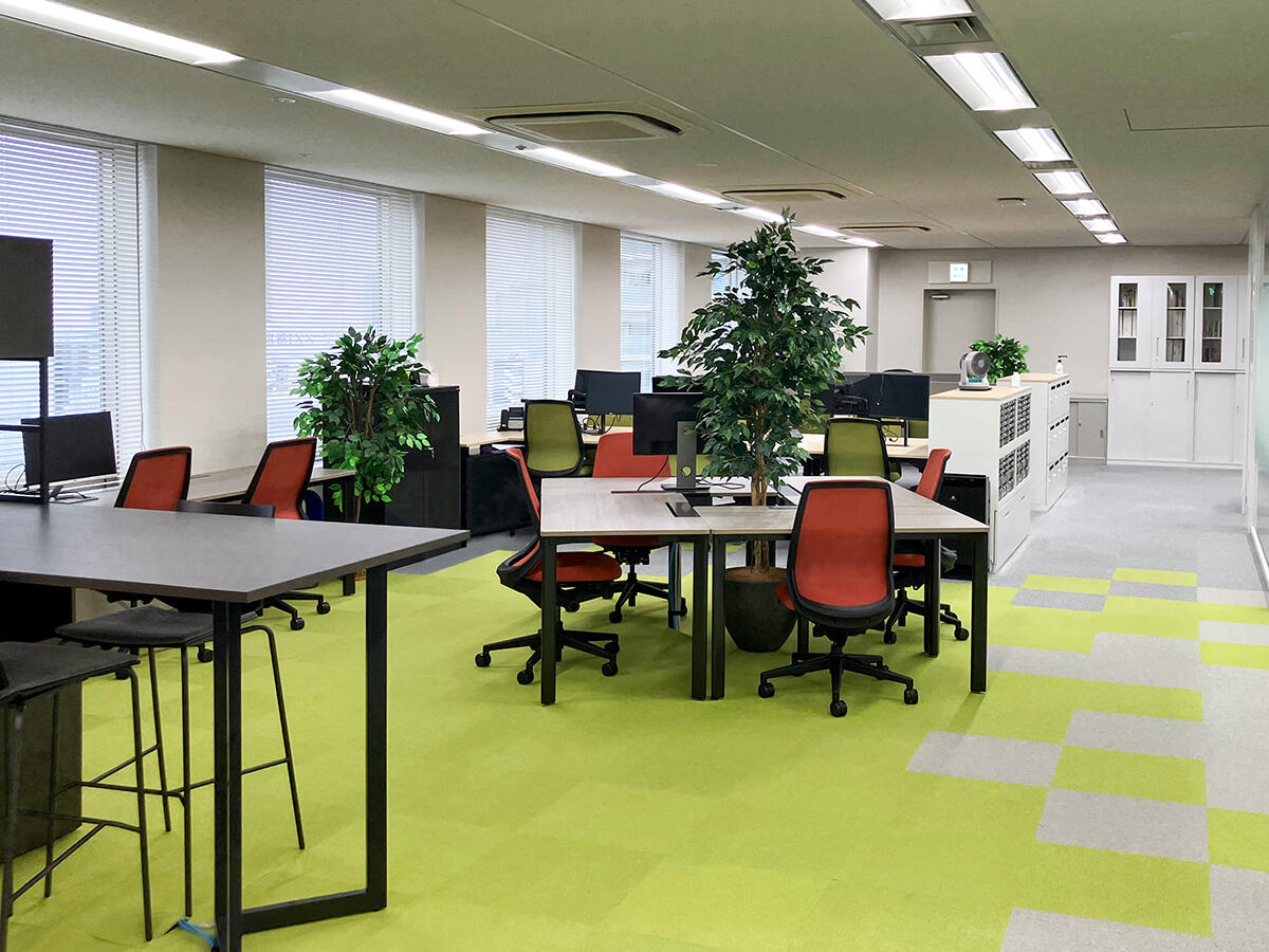 多様な働き方に対応したオフィスエリア