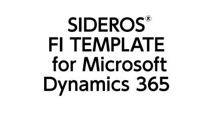 SIDEROS FI TEMPLATE for Microsoft Dynamics 365