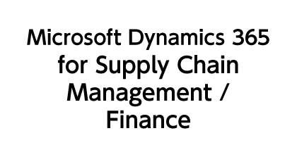 Microsoft Dynamics 365 Supply Chain Management