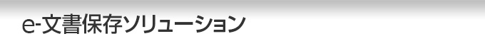 e-文書保存ソリューション
