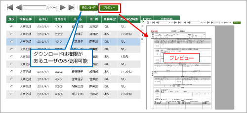 人事記録データ検索